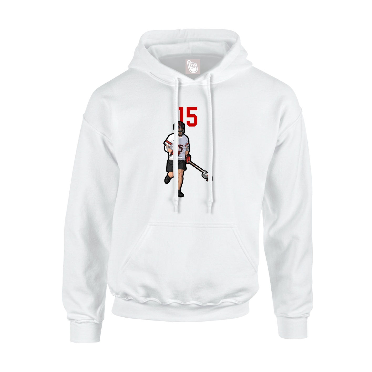 Hoodie — Number Top in White