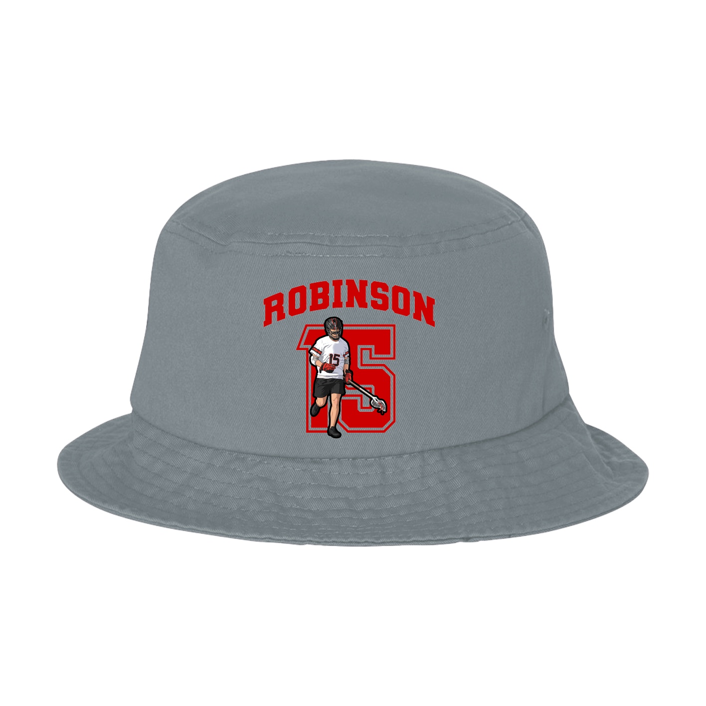 Bucket Cap — Number in Grey