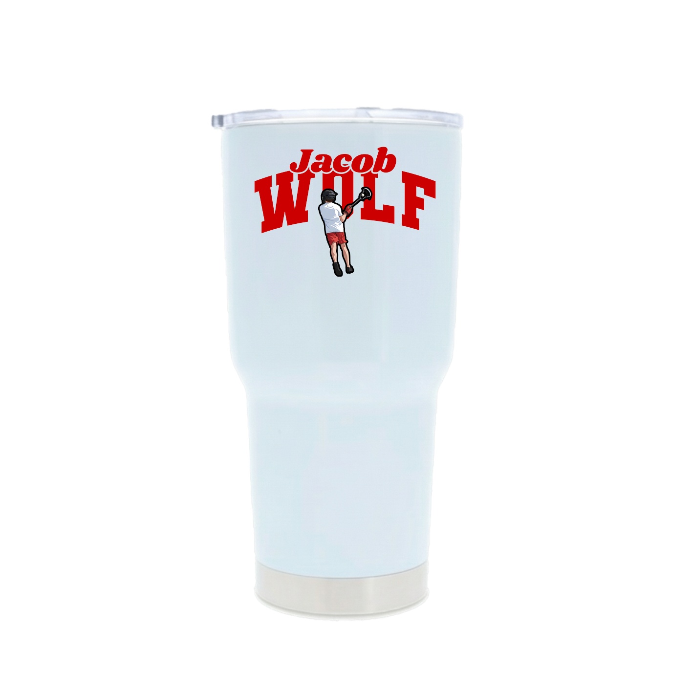 30oz Stainless Steel Tumbler — Signature Arch in White