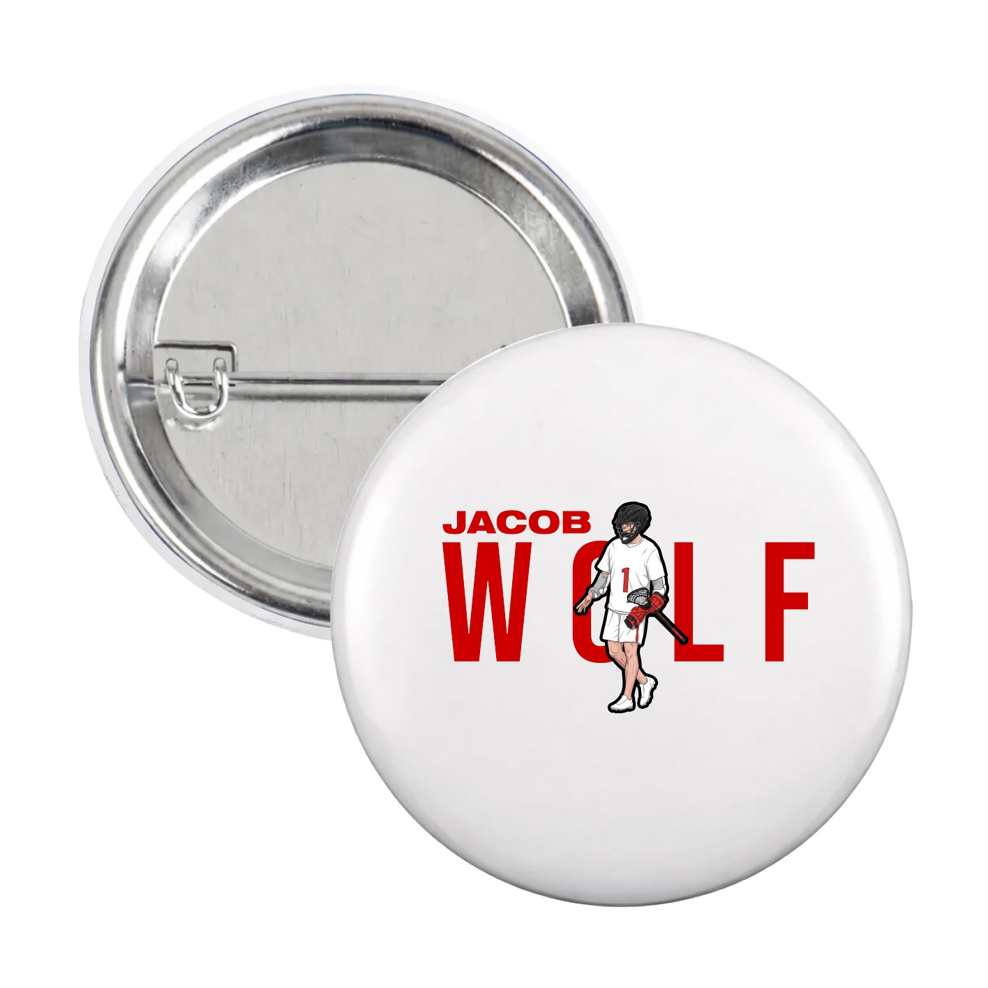 Game Day Button — Player Name in White