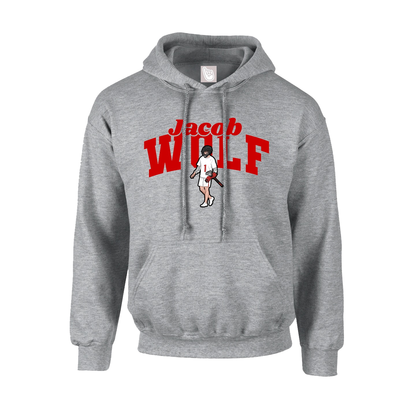Youth Hoodie — Signature Arch in Grey