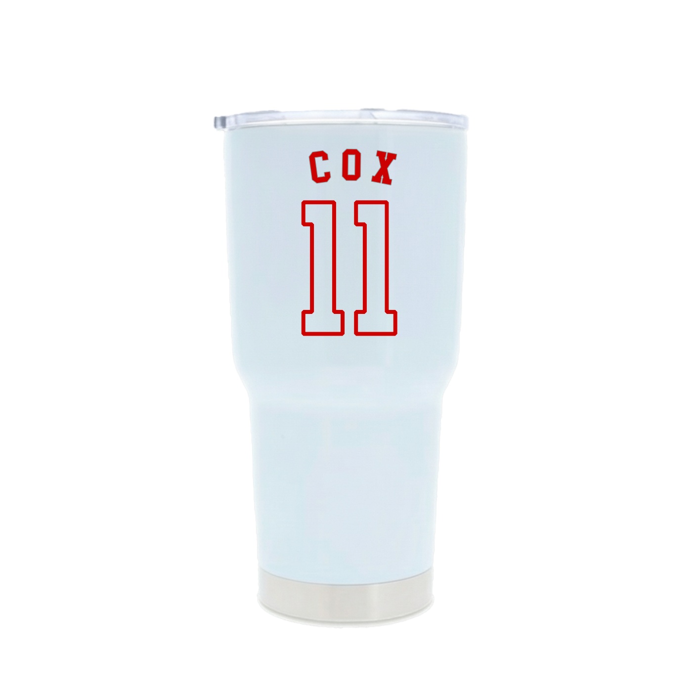 30oz Stainless Steel Tumbler — Shirsey Arch in White