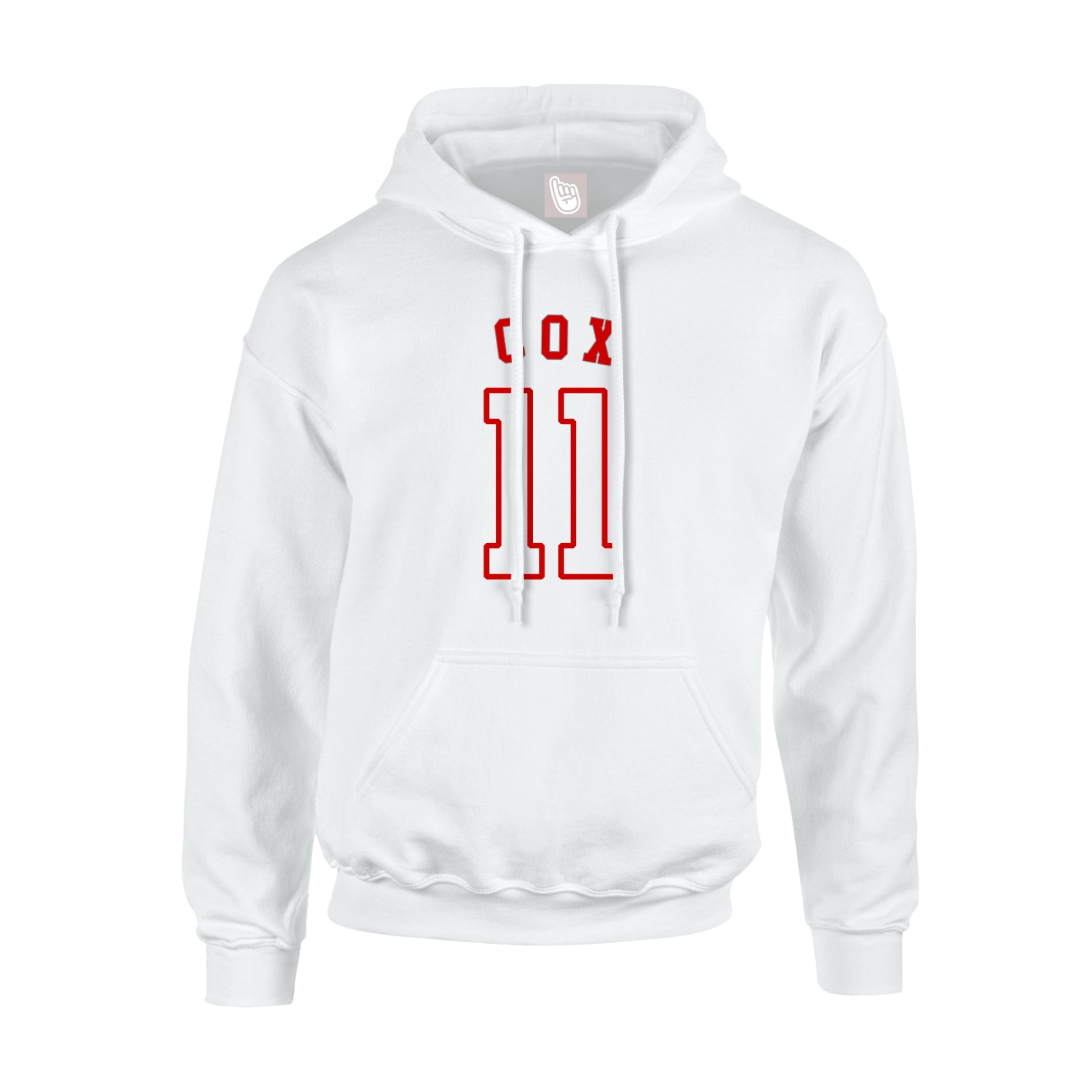 Youth Hoodie — Shirsey Arch in White