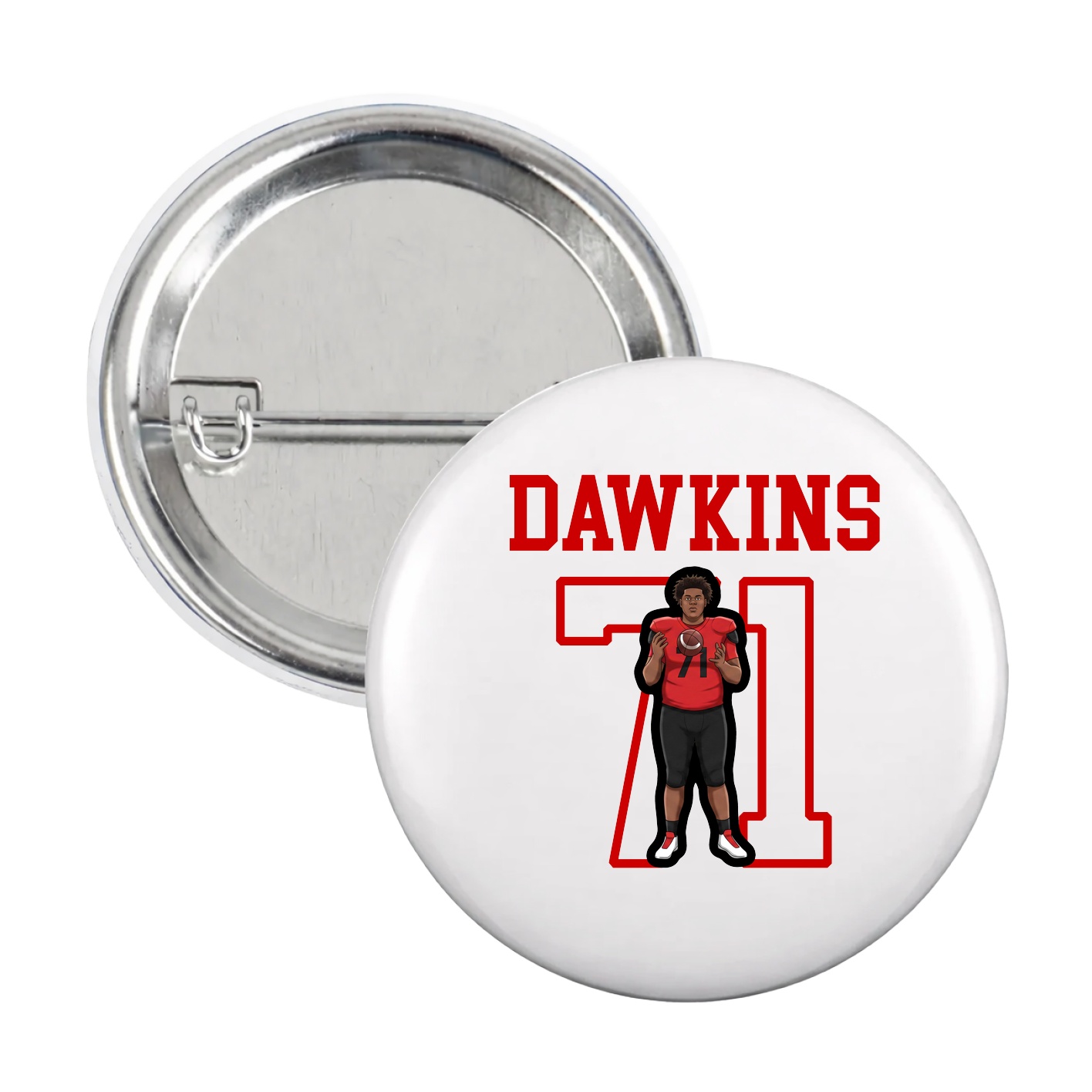 Game Day Button — Shirsey in White