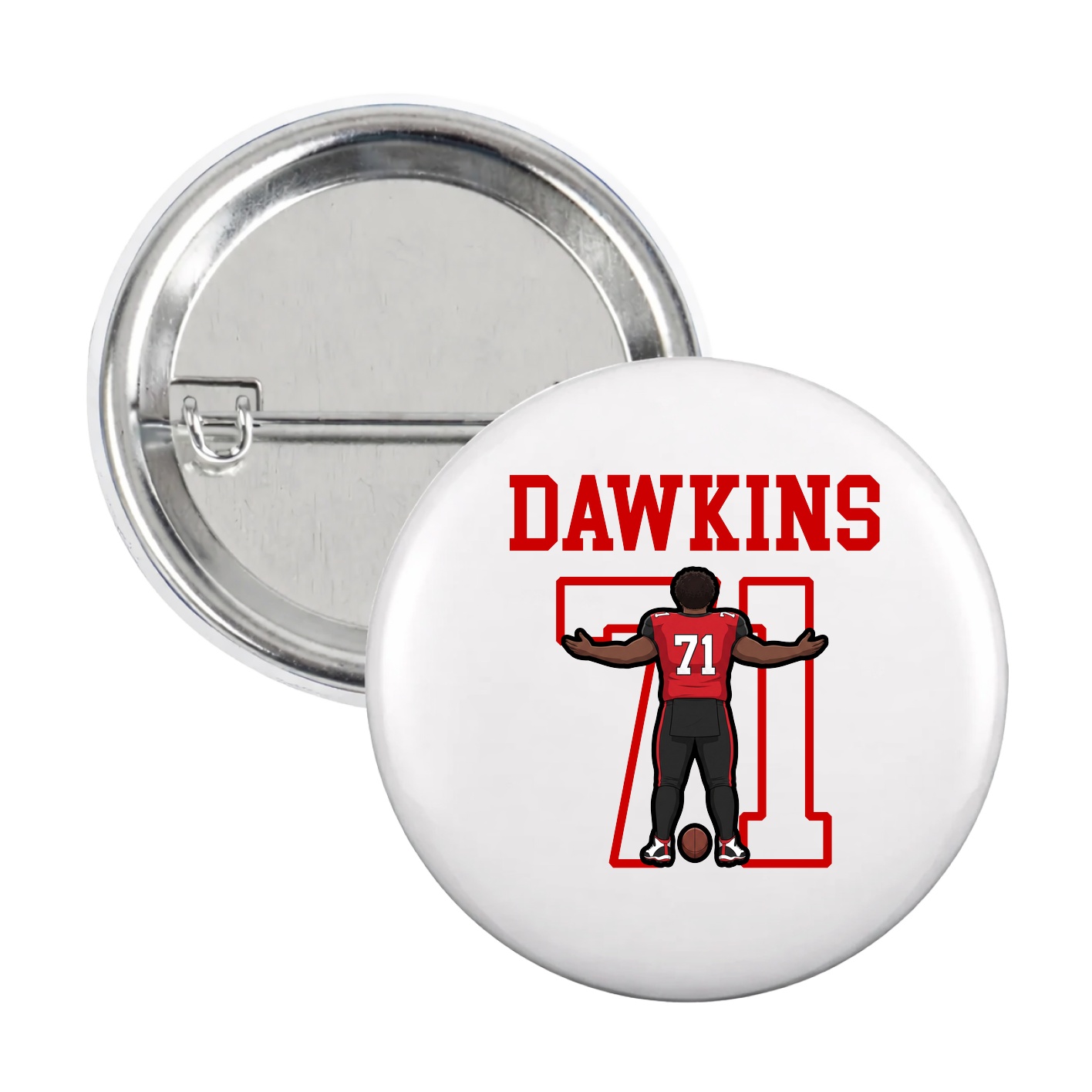Game Day Button — Shirsey in White