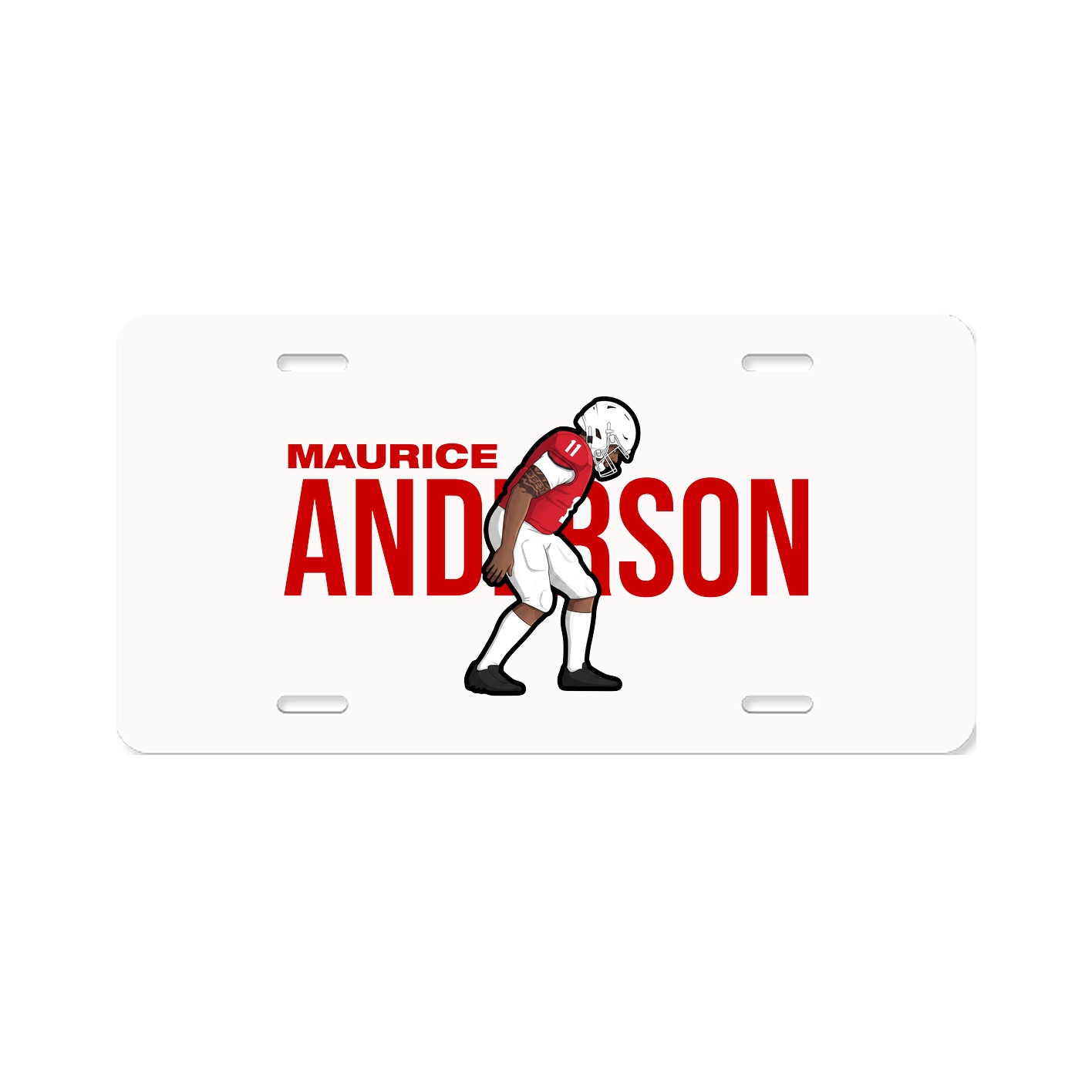 License Plate — Player Name in Classic