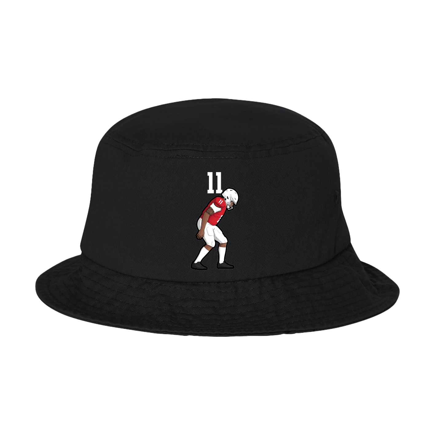 Bucket Cap — Number Top in Black