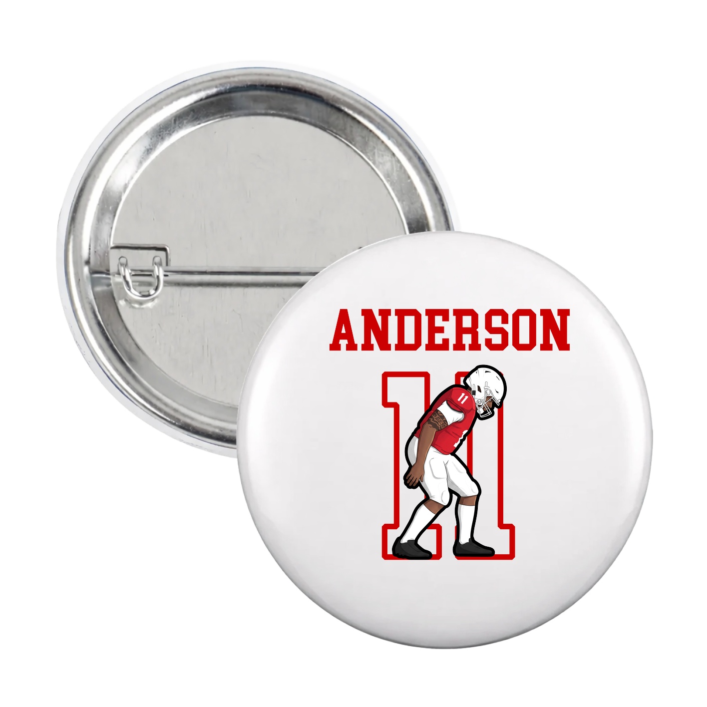 Game Day Button — Shirsey in White