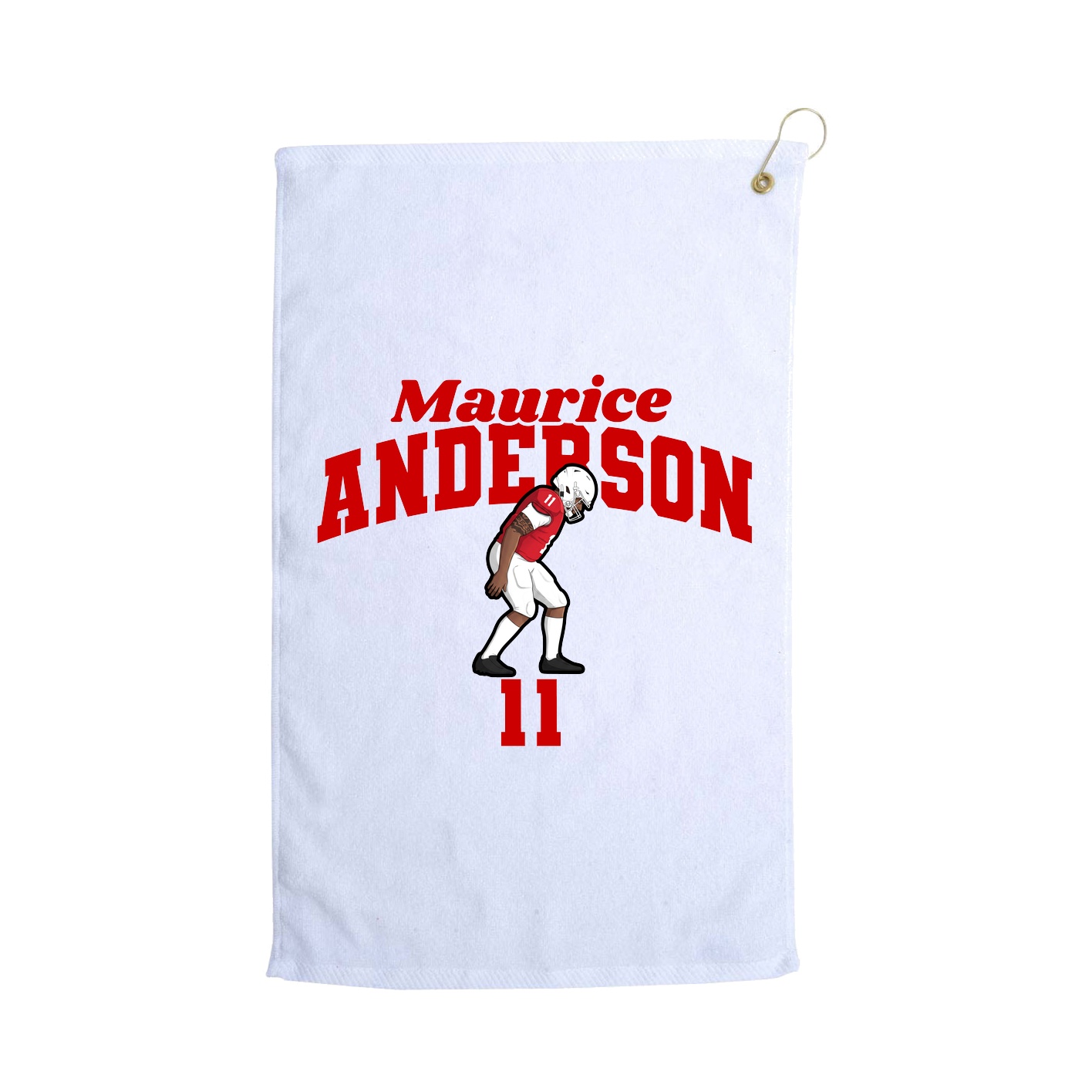 Golf Towel — Signature Arch in White
