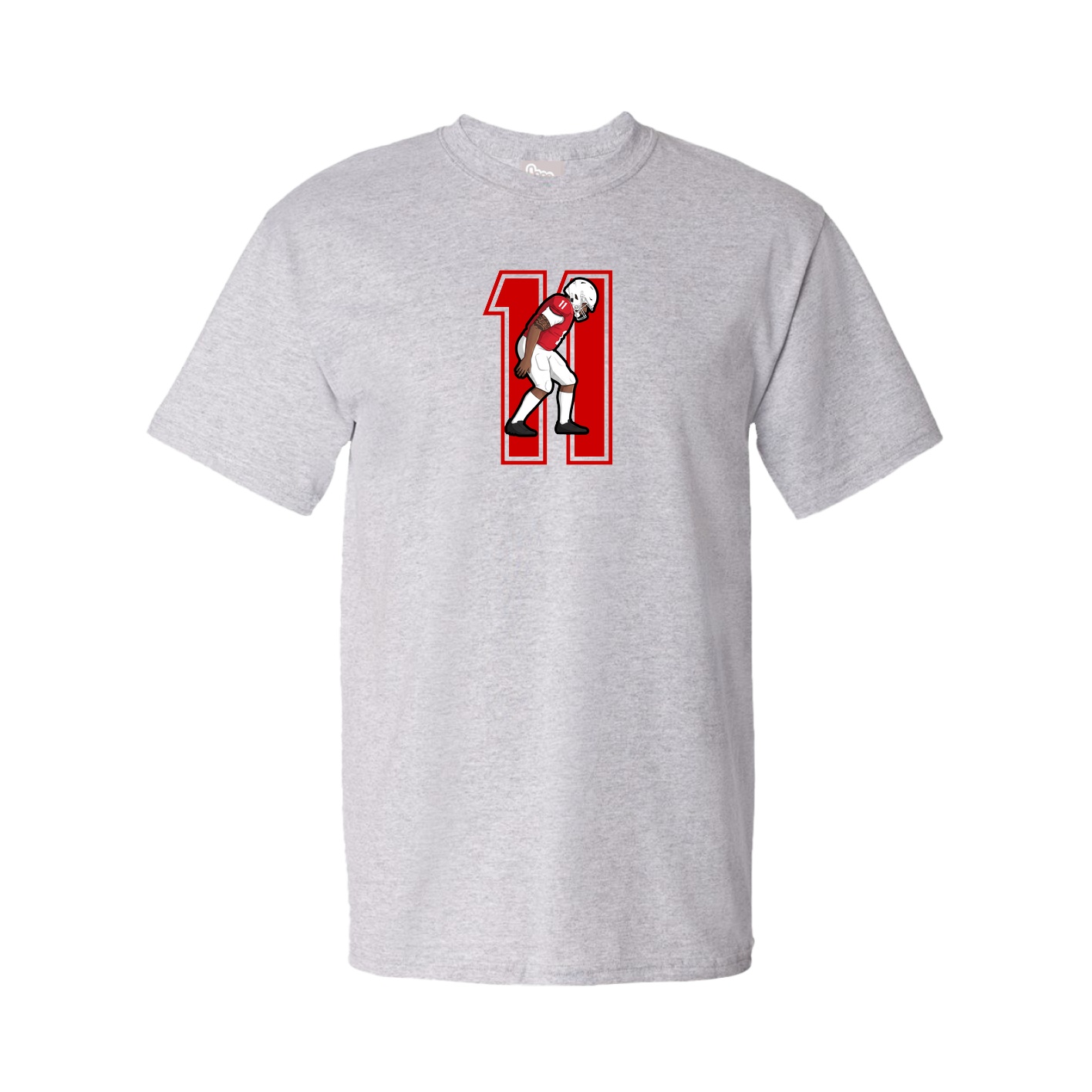 Youth Tee — Number in Grey