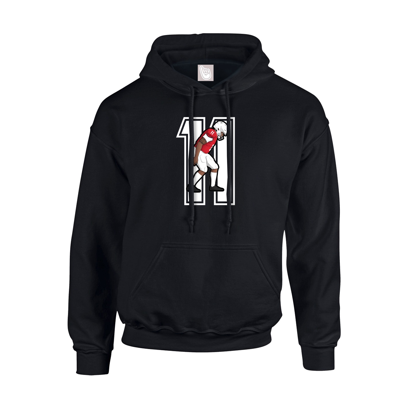Hoodie — Number in Black