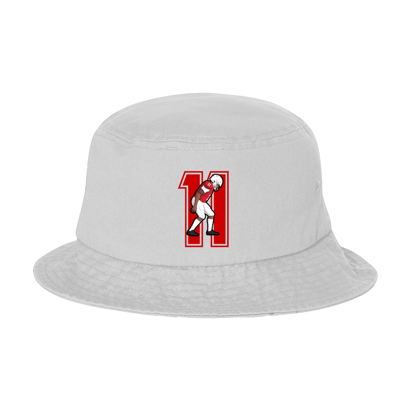Bucket Cap — Number in White
