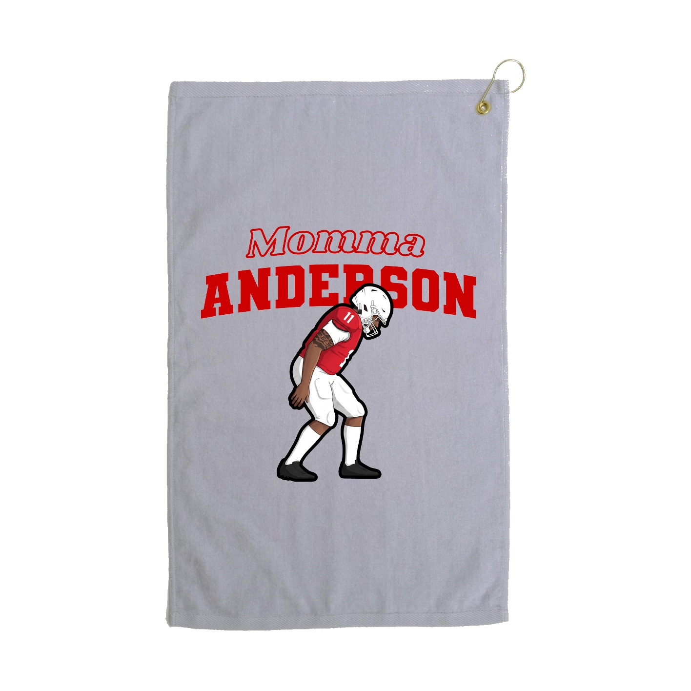 Golf Towel — Mothers Day Block in Grey