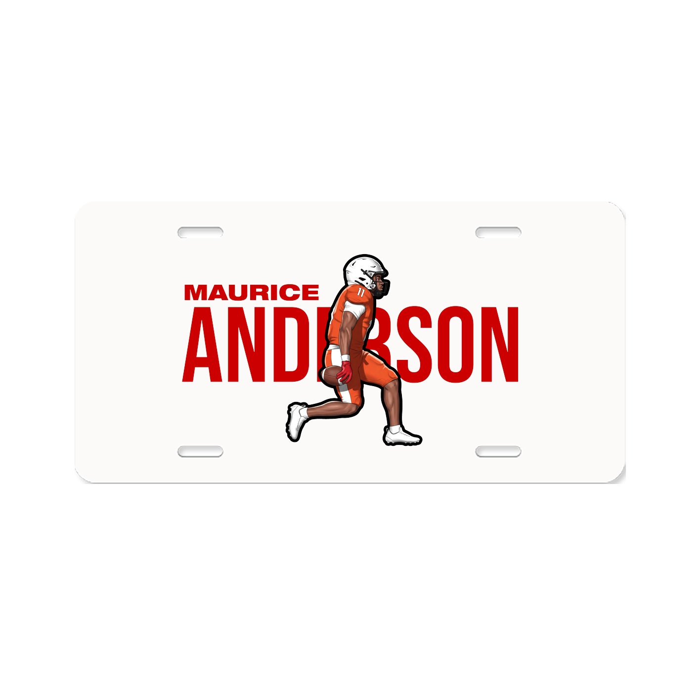 License Plate — Player Name in Classic