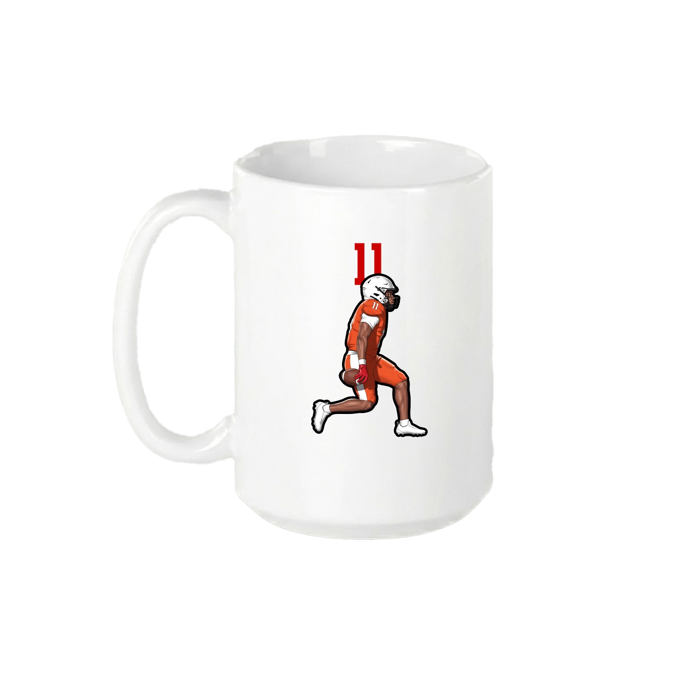 15oz Coffee Mug — Number Top in White