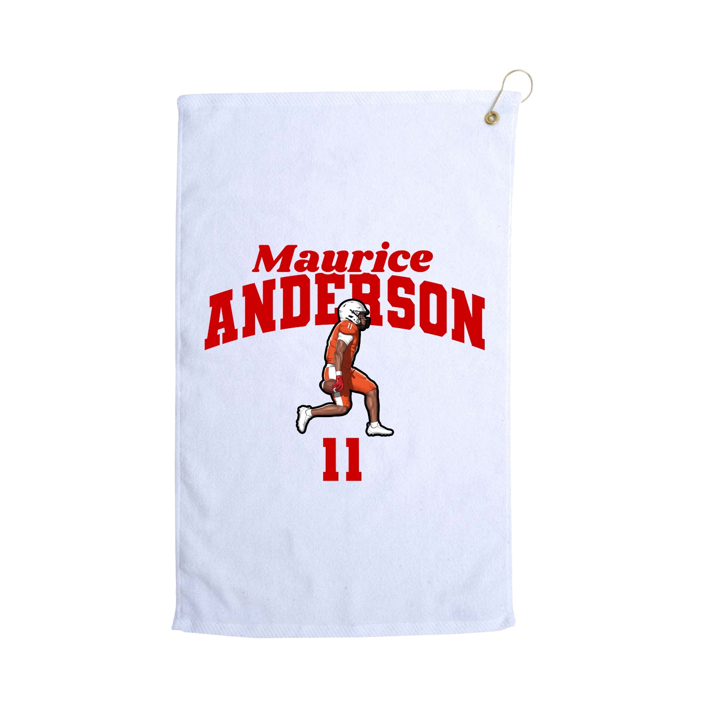 Golf Towel — Signature Arch in White