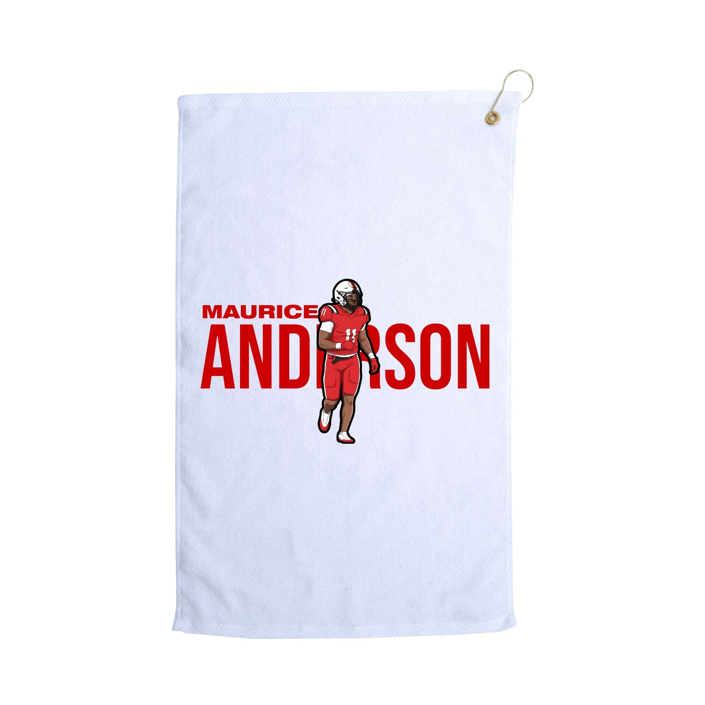 Golf Towel — Player Name in White