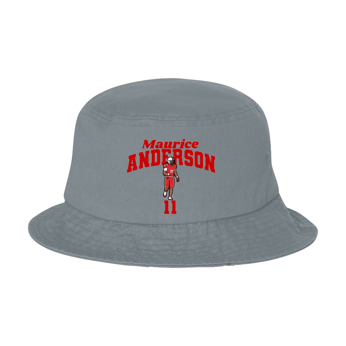 Bucket Cap — Signature Arch in Grey