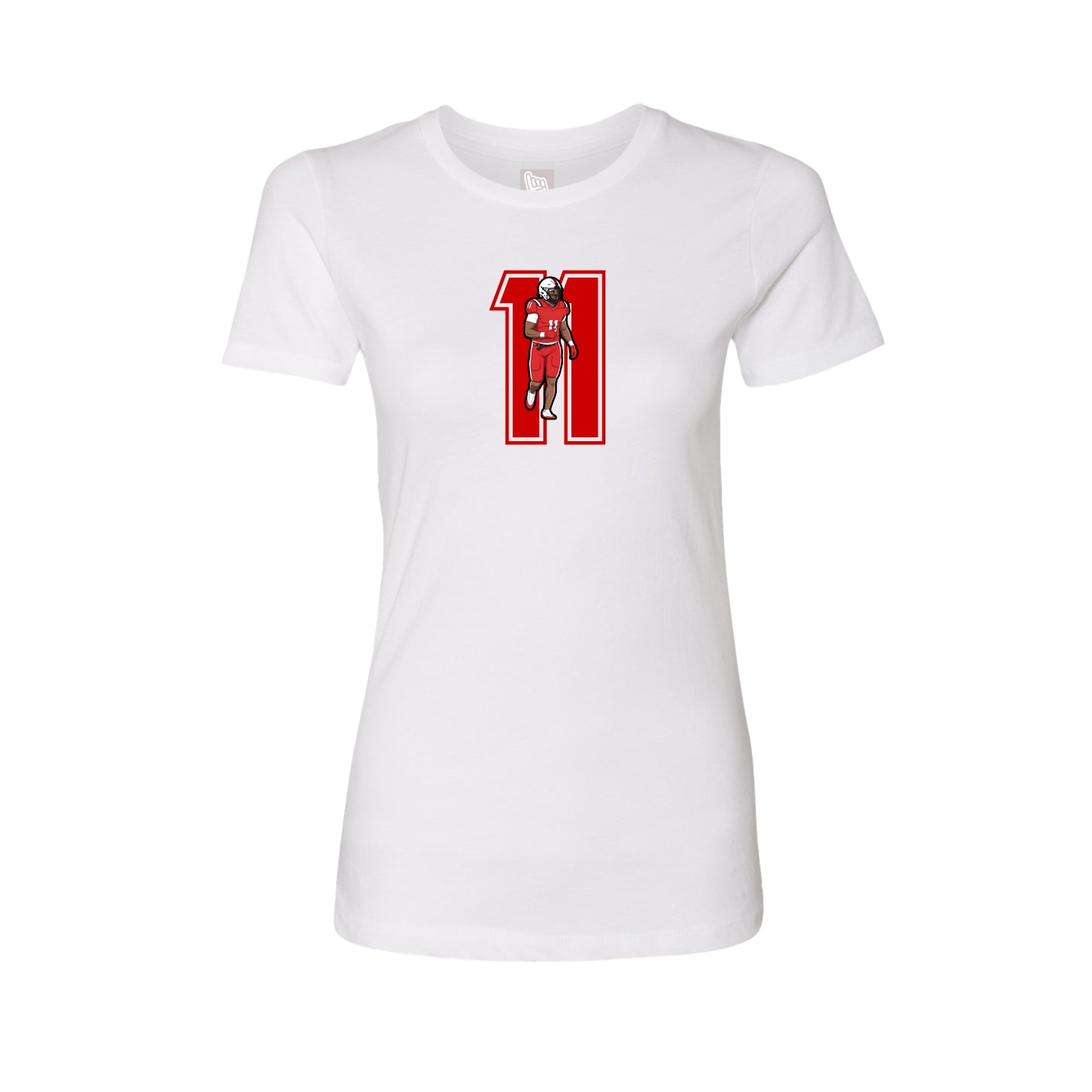 Womens Tee — Number in White