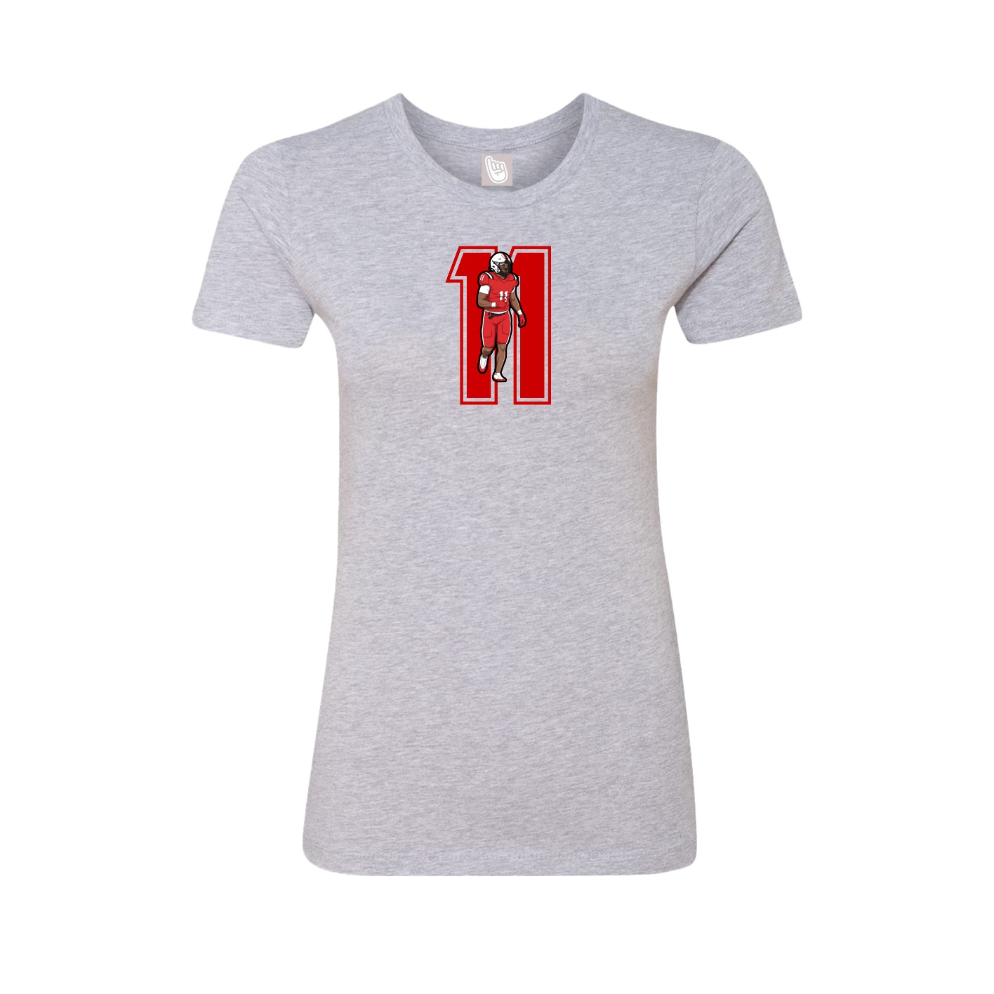 Womens Tee — Number in Grey