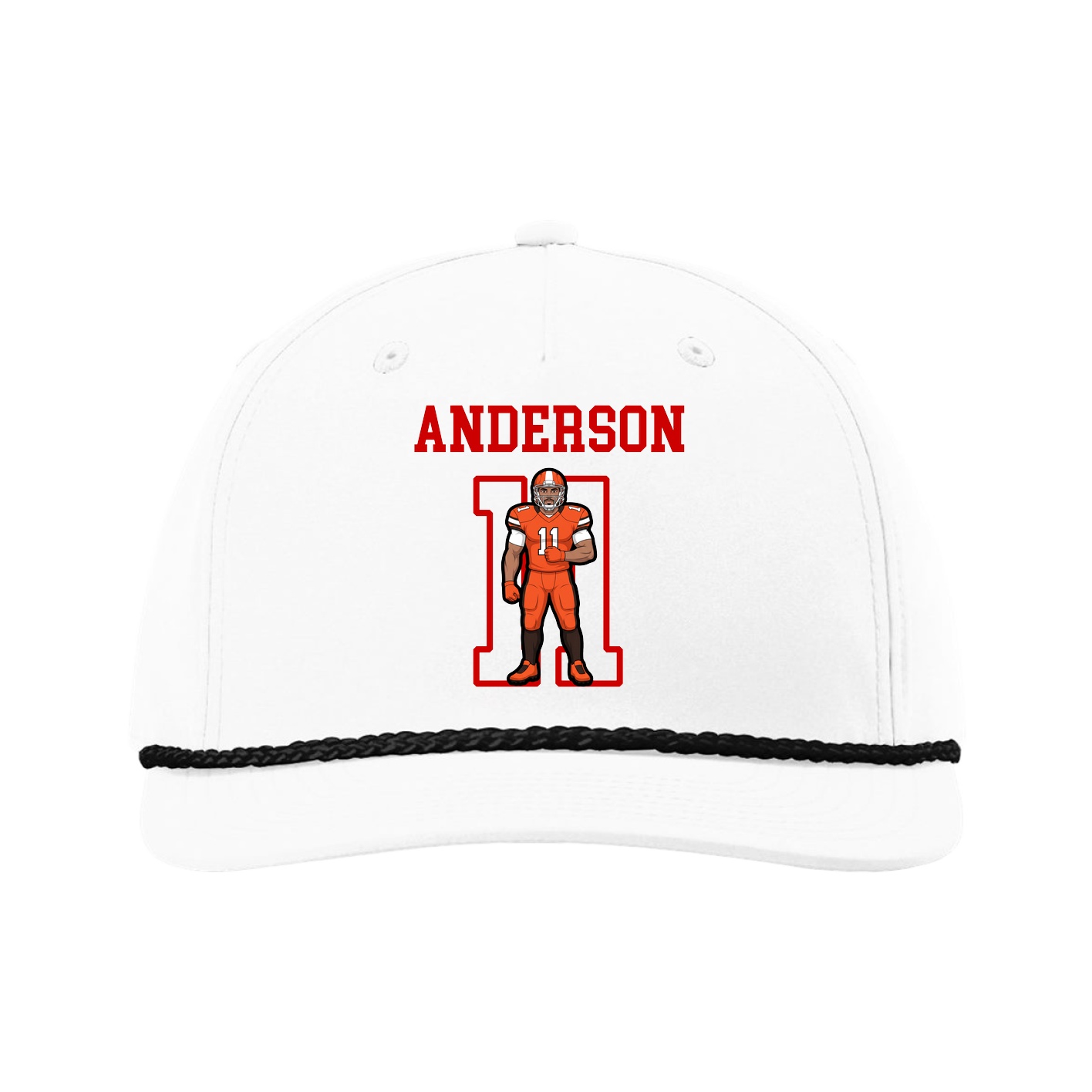 Five-Panel Classic Rope Cap — Shirsey in White