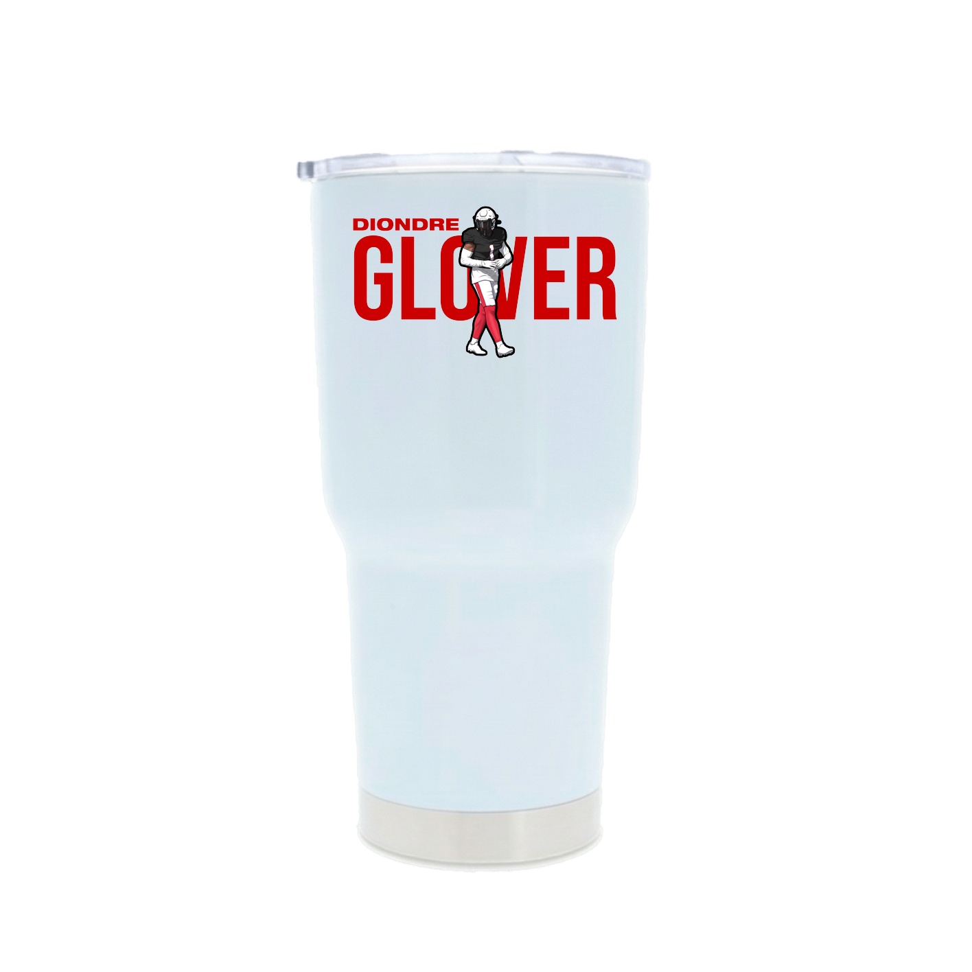30oz Stainless Steel Tumbler — Player Name in White