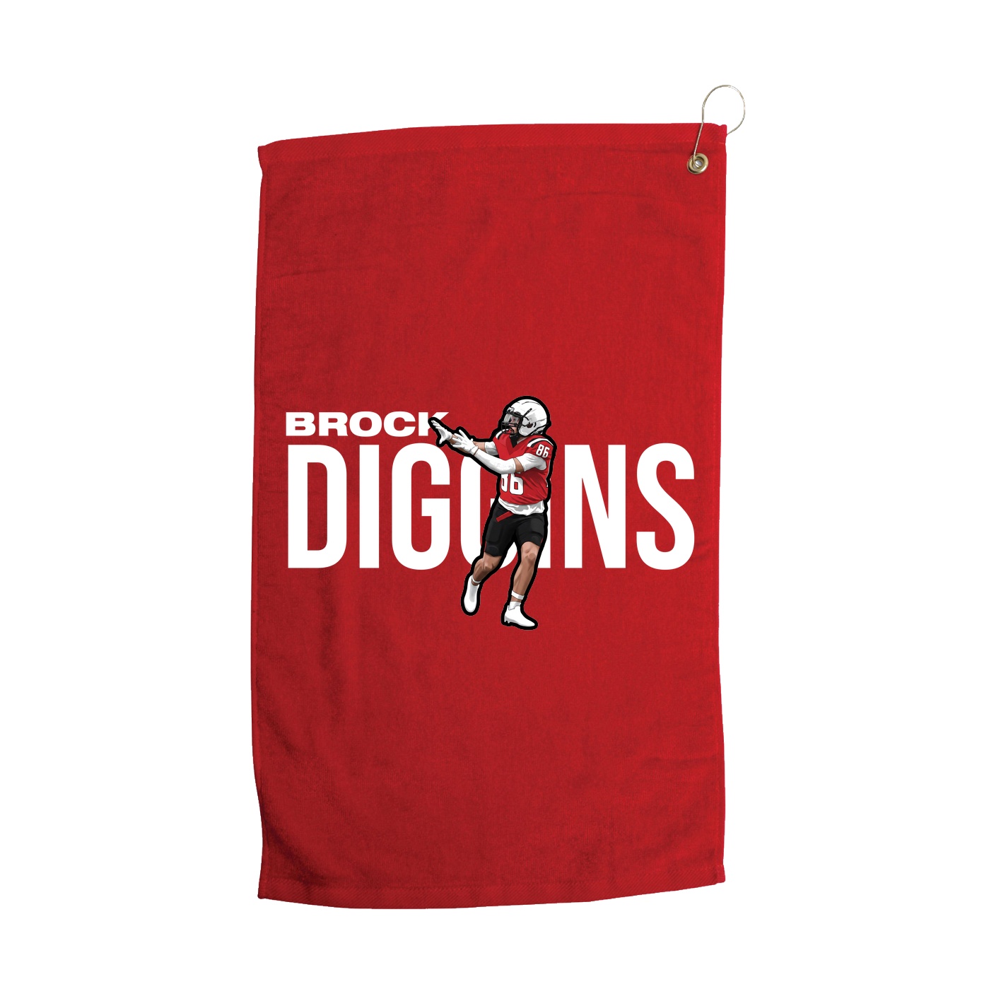 Golf Towel — Player Name in Red