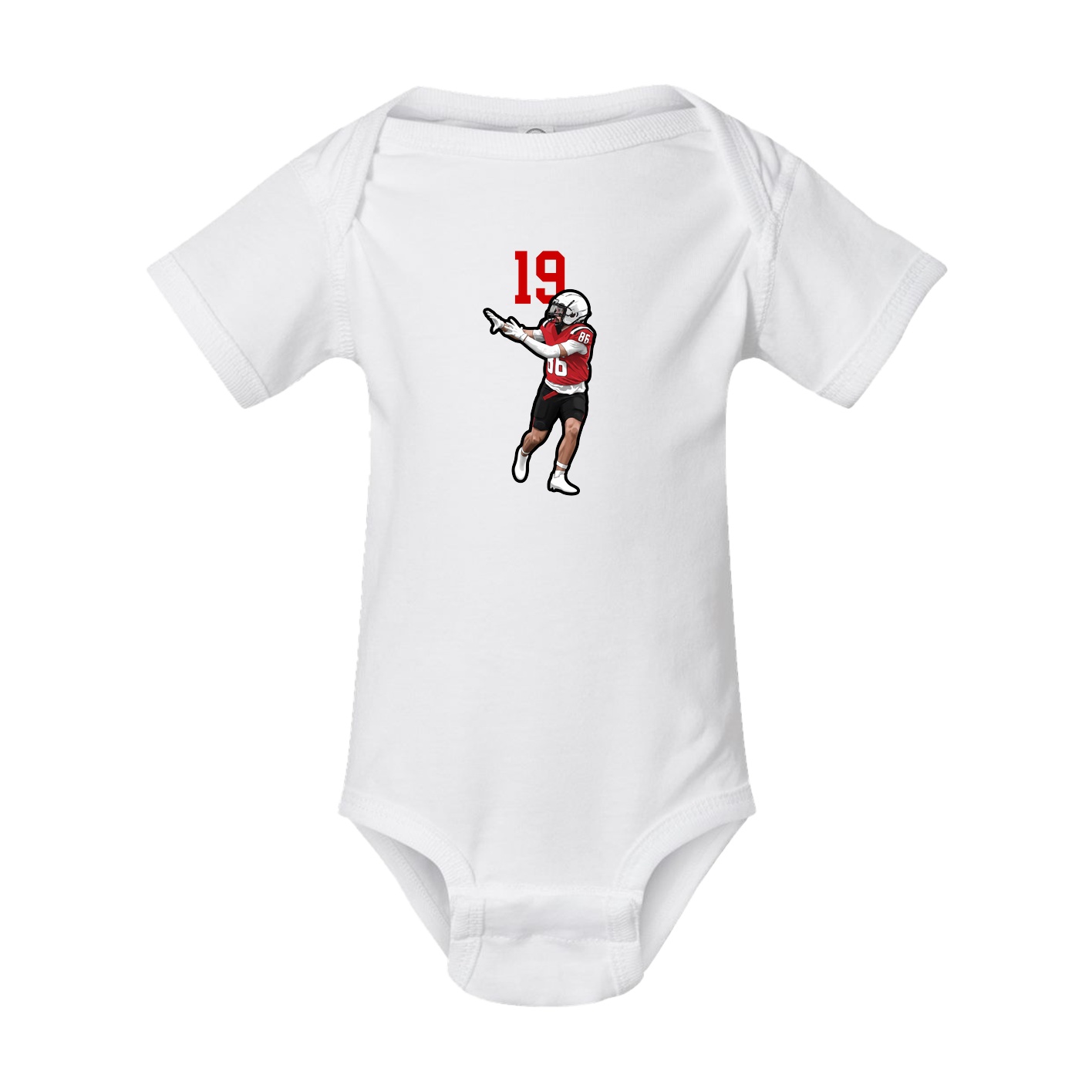 Baby Onesie — Number Top in White
