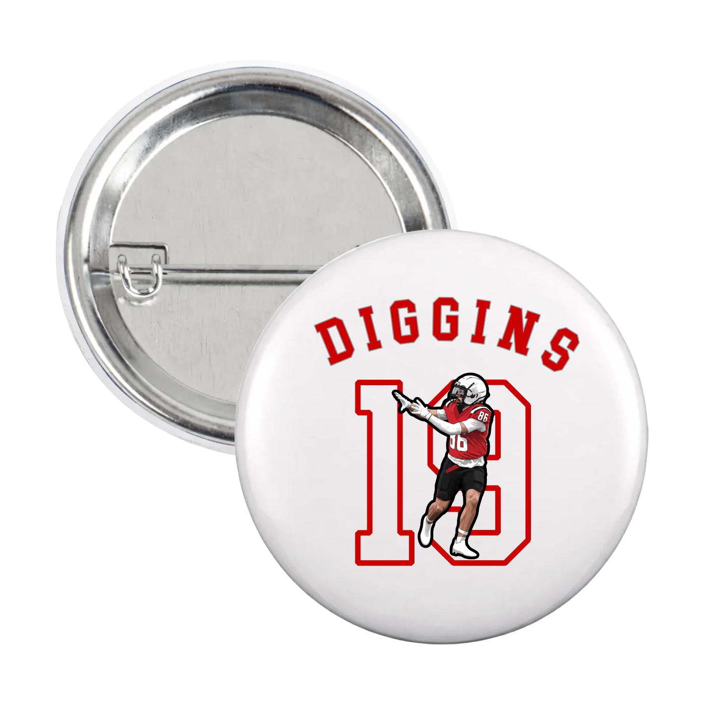 Game Day Button — Shirsey Arch in White
