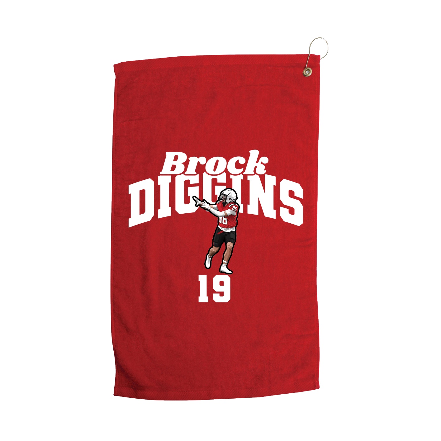 Golf Towel — Signature Arch in Red