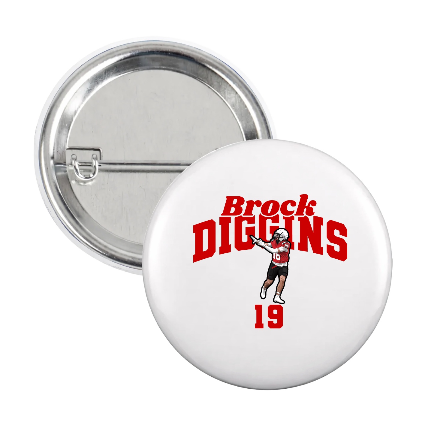 Game Day Button — Signature Arch in White