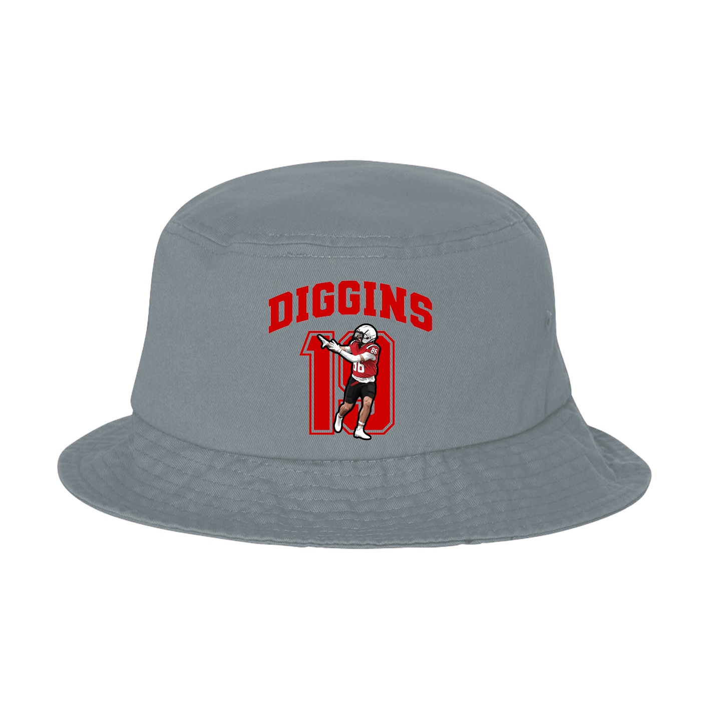 Bucket Cap — Number in Grey
