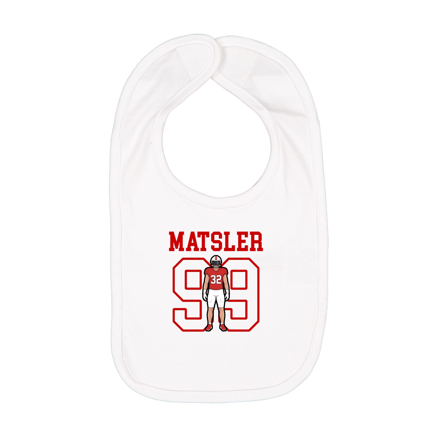 Infant Bib — Shirsey in White