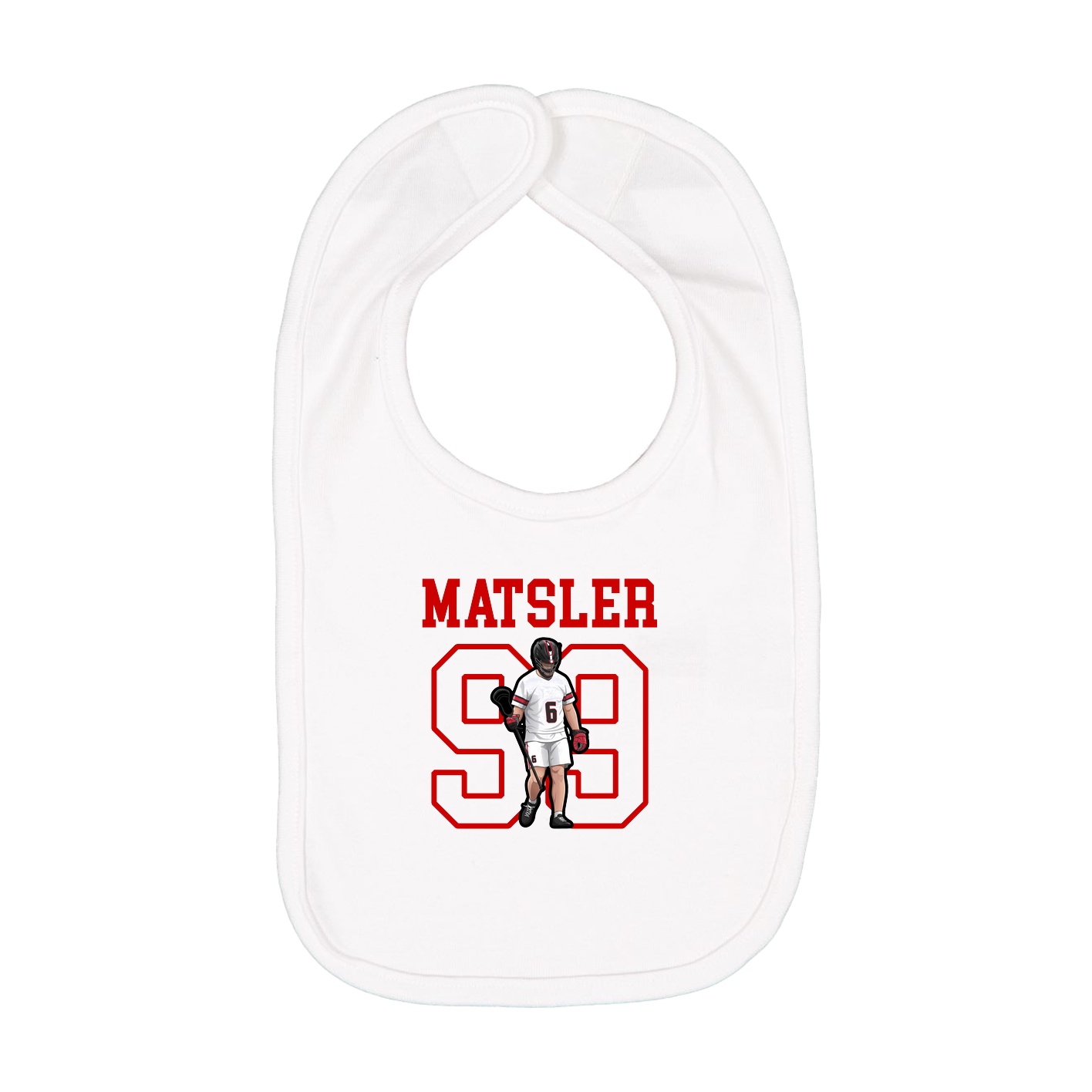 Infant Bib — Shirsey in White