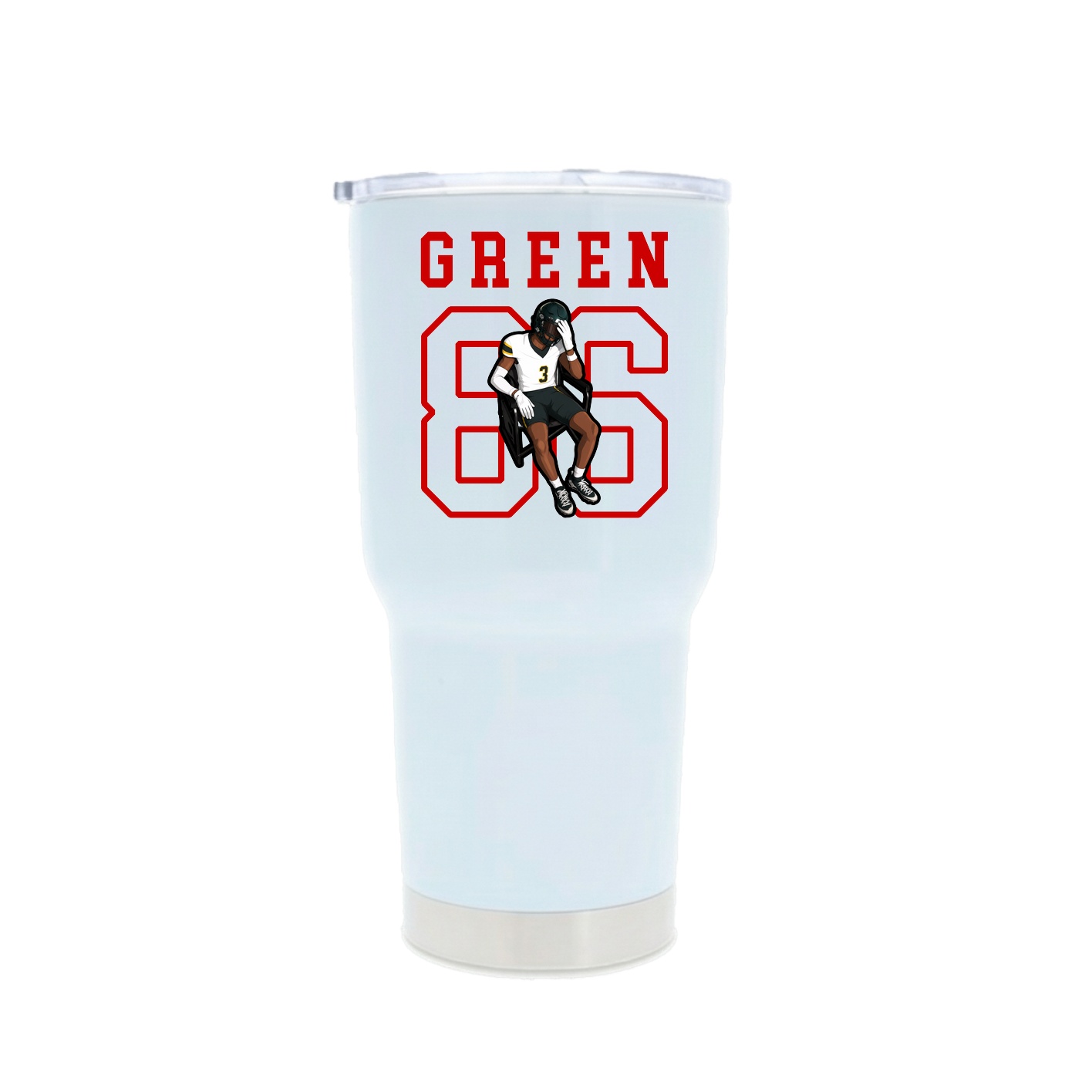 30oz Stainless Steel Tumbler — Shirsey in White