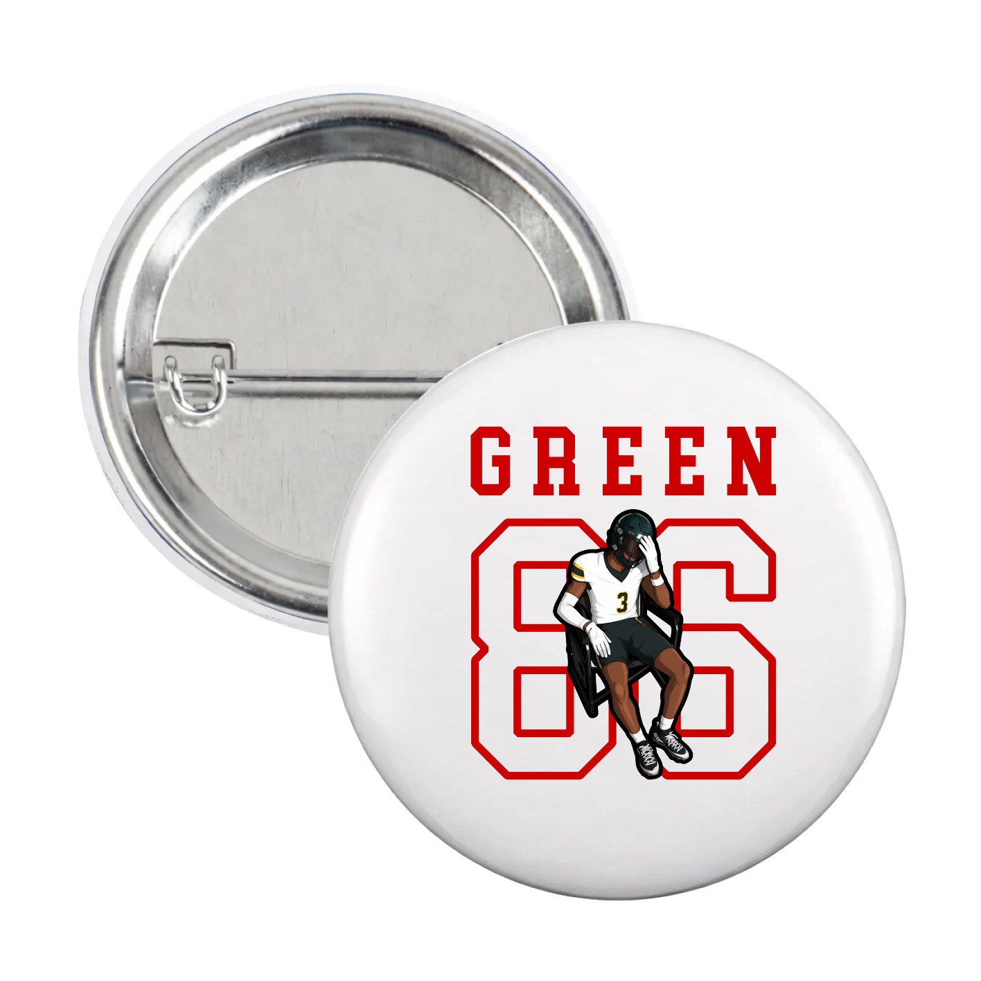 Game Day Button — Shirsey in White