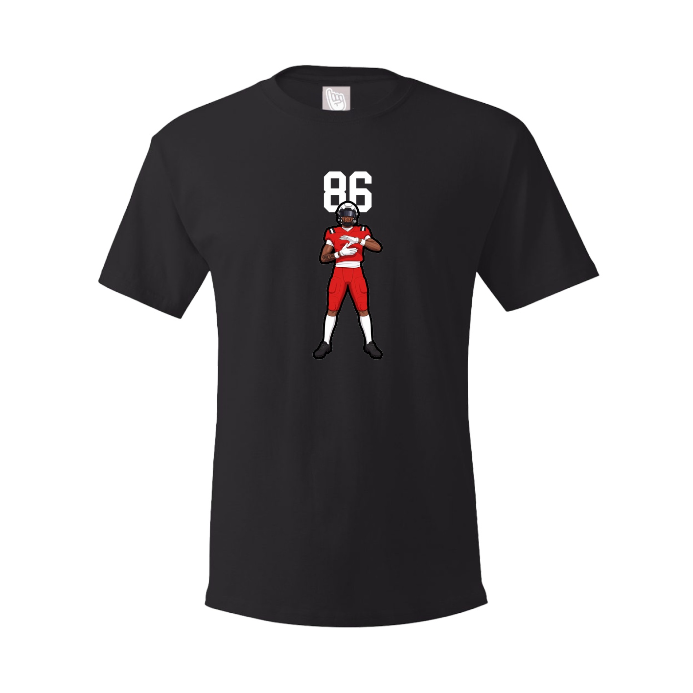 Youth Tee — Number Top in Black