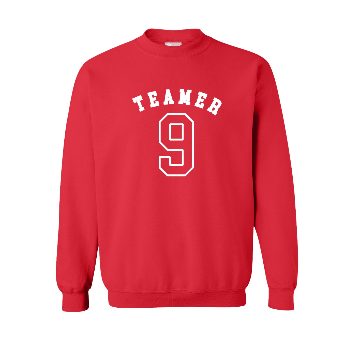 Fleece Crew — Shirsey Arch in Red