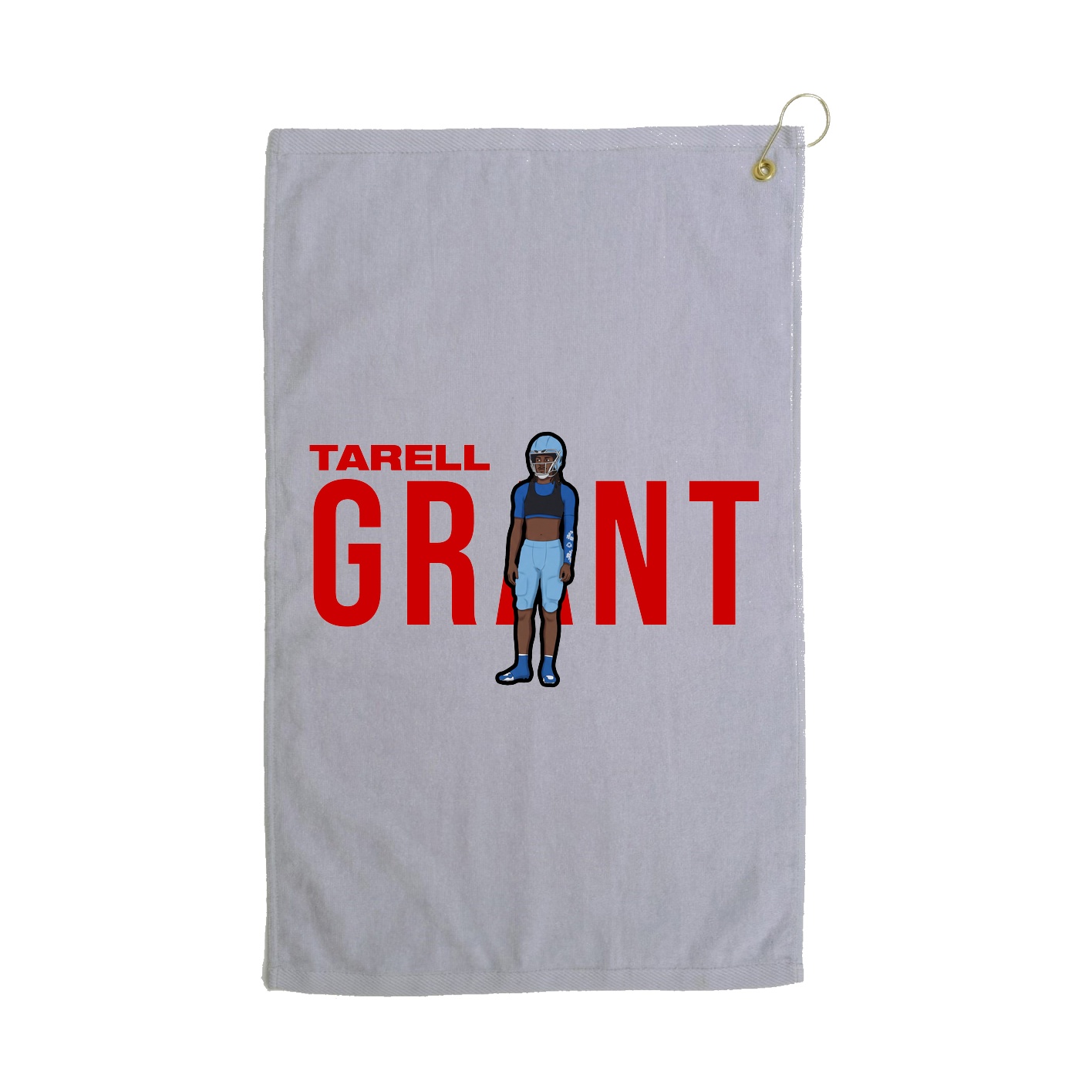 Golf Towel — Player Name in Grey