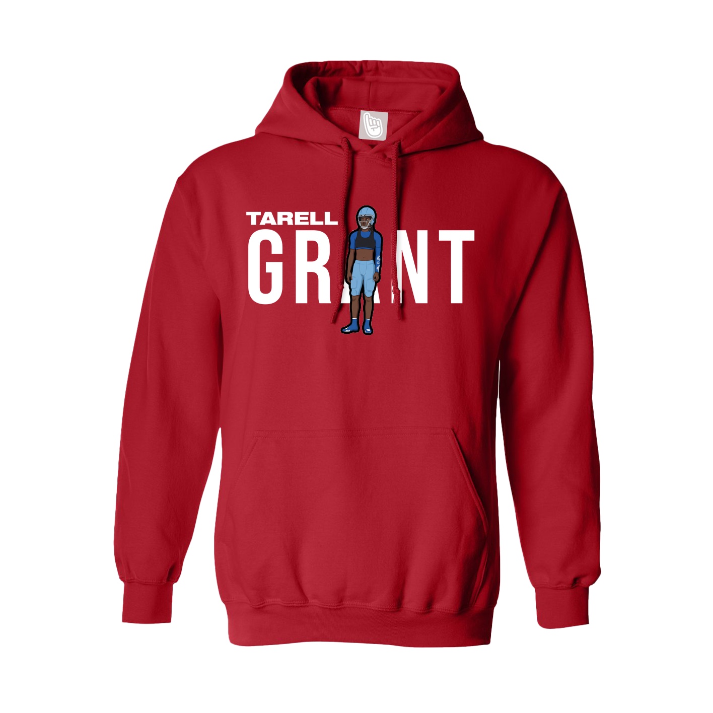 Youth Hoodie — Player Name in Red