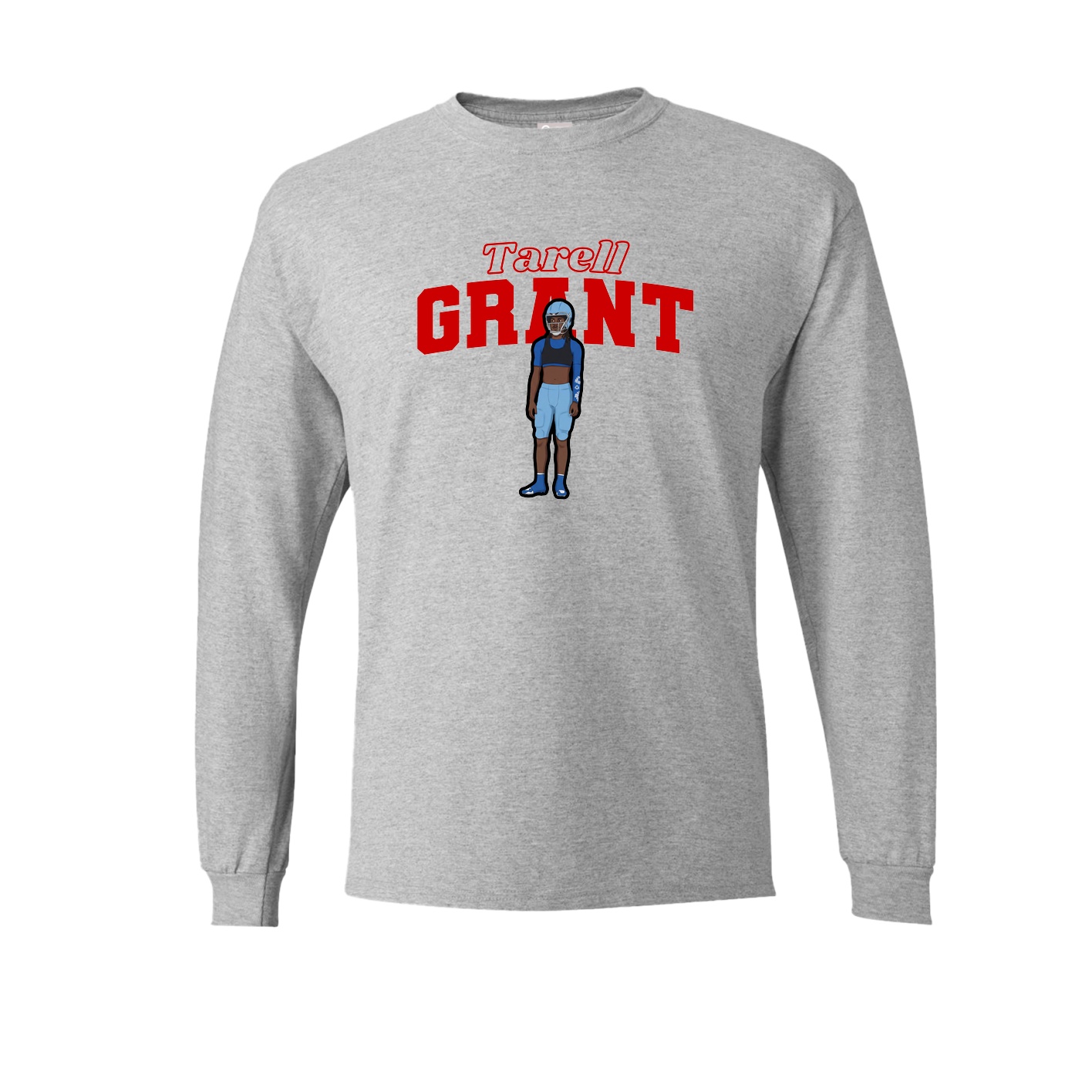 Long Sleeve Tee — Name Arch in Grey