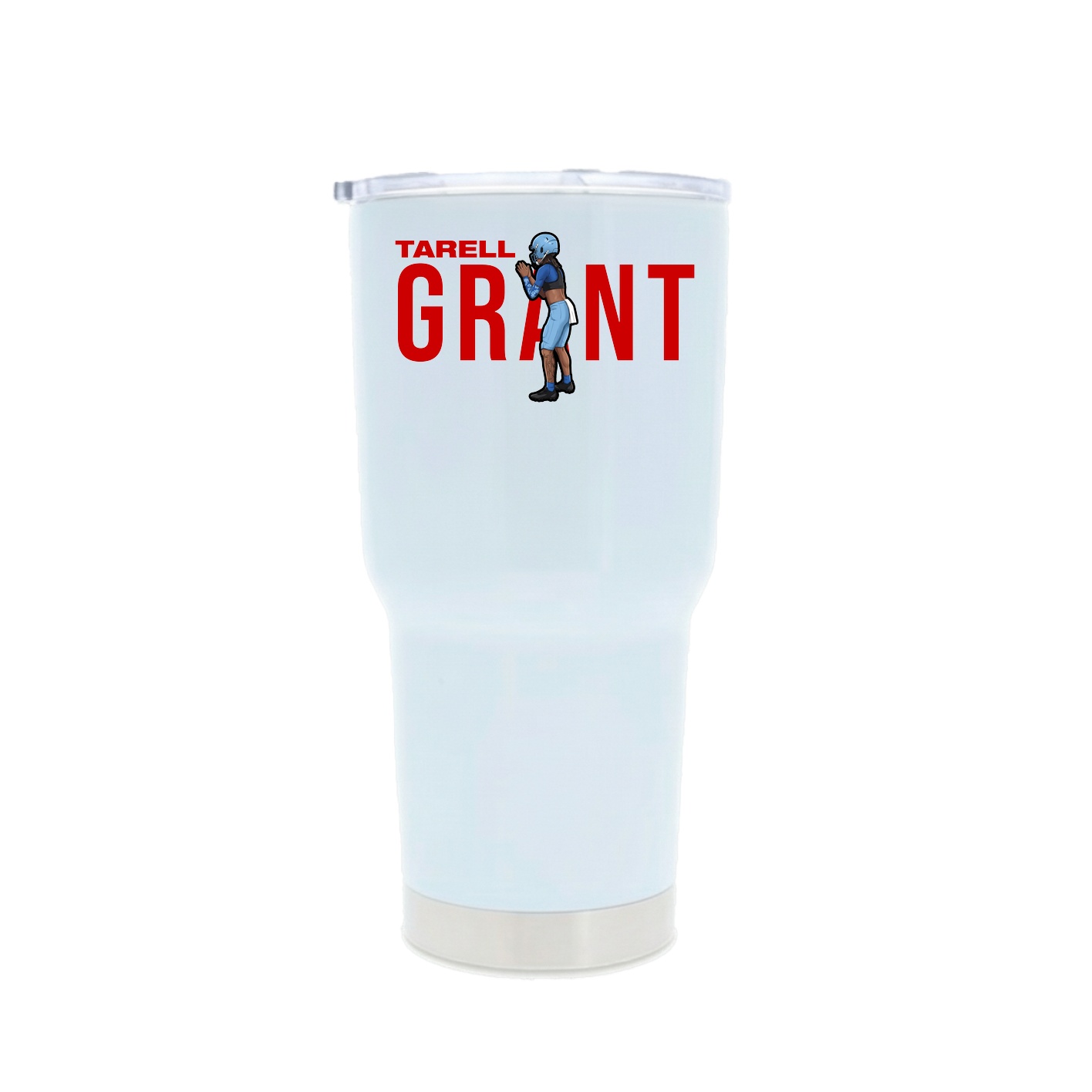 30oz Stainless Steel Tumbler — Player Name in White
