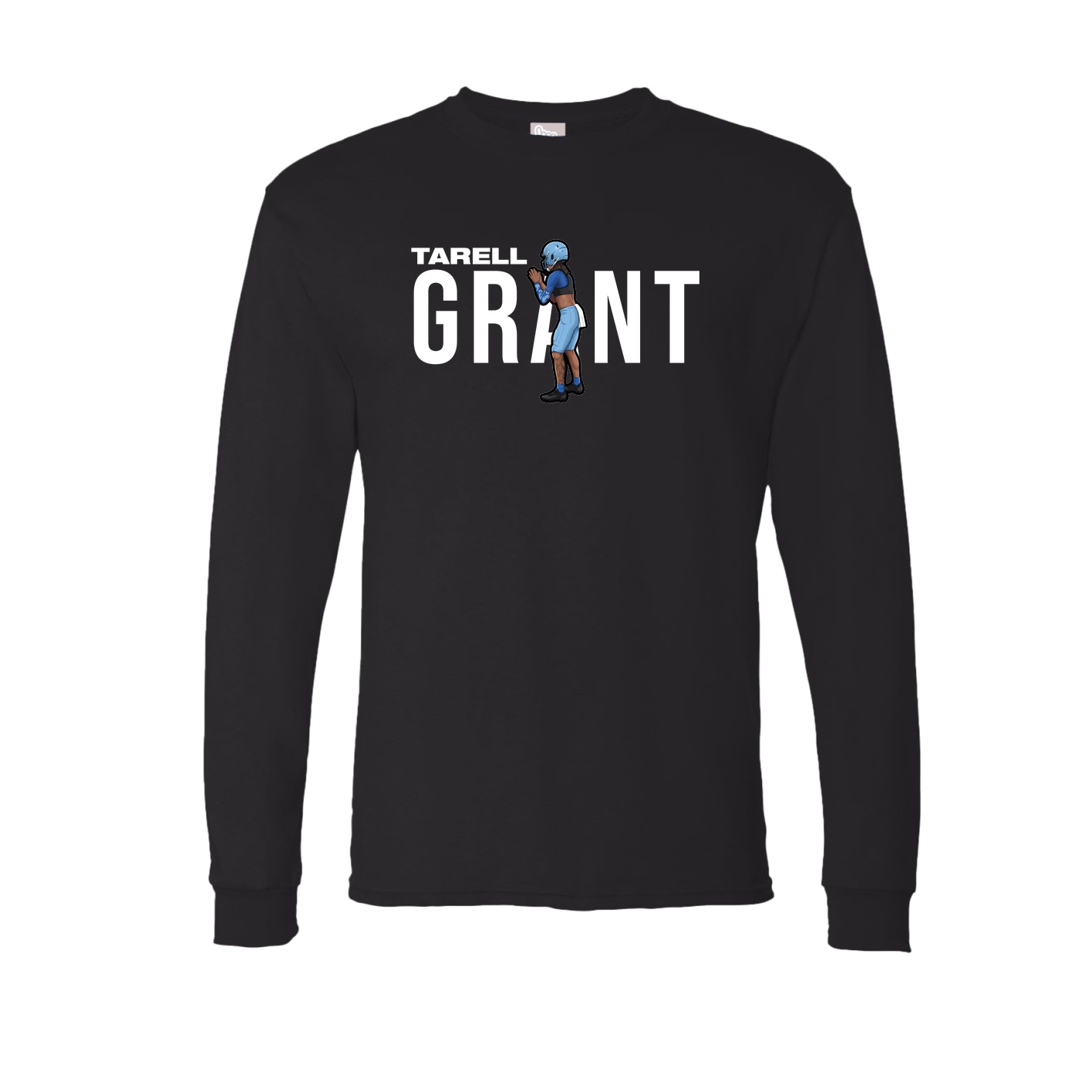 Long Sleeve Tee — Player Name in Black