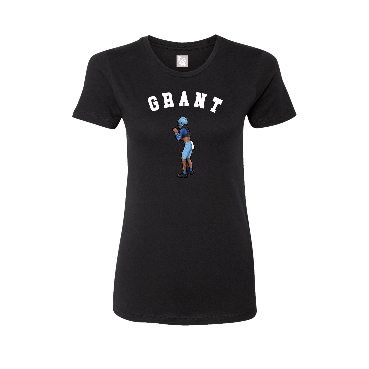 Fitted Women's Tee — Shirsey Arch in Black