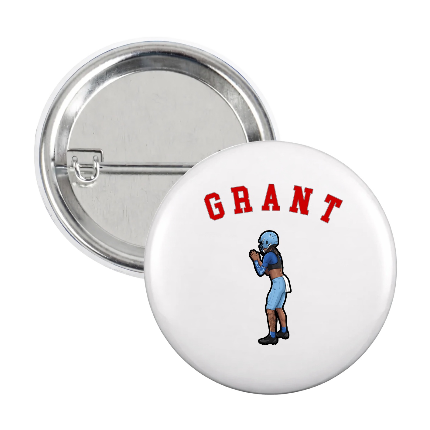 Game Day Button — Shirsey Arch in White