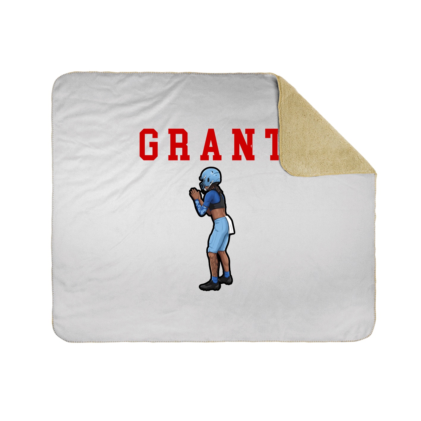 Throw Blanket — Shirsey in White