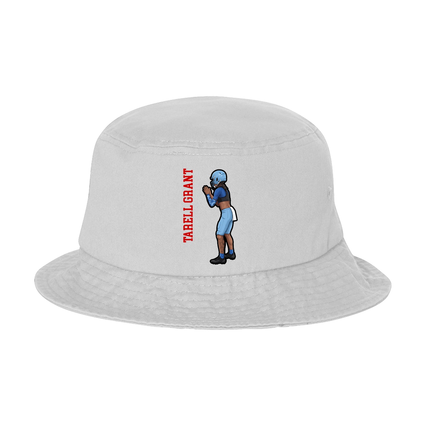 Bucket Cap — Name Vertical in White