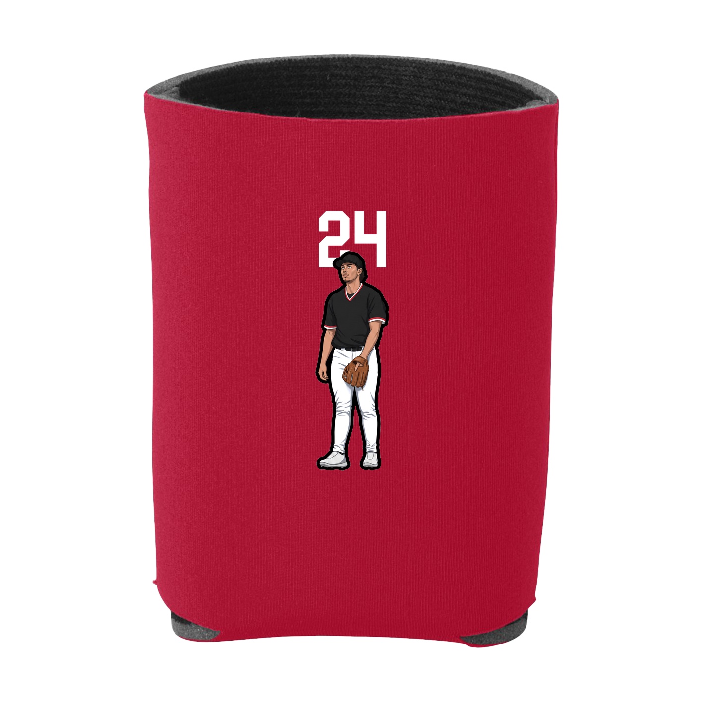 Can Holder — Number Top in Red