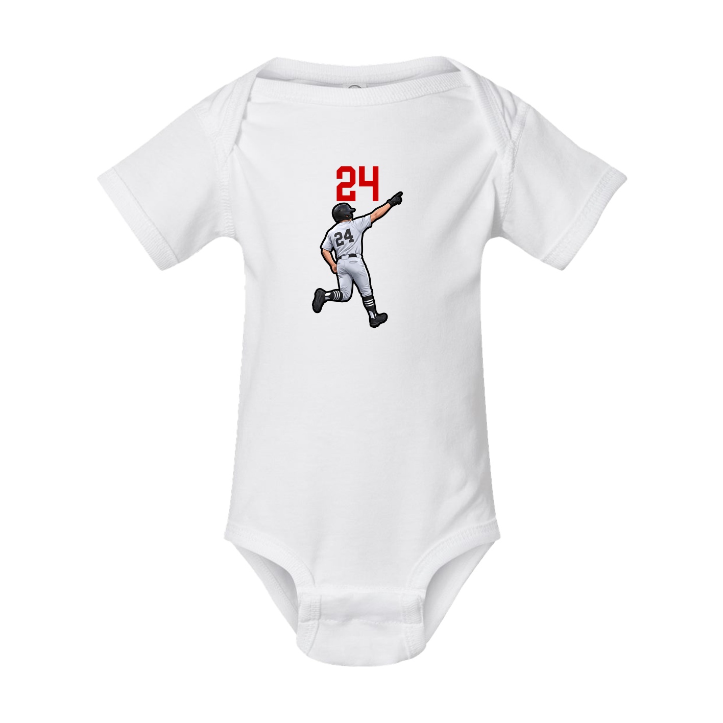 Baby Onesie — Number Top in White