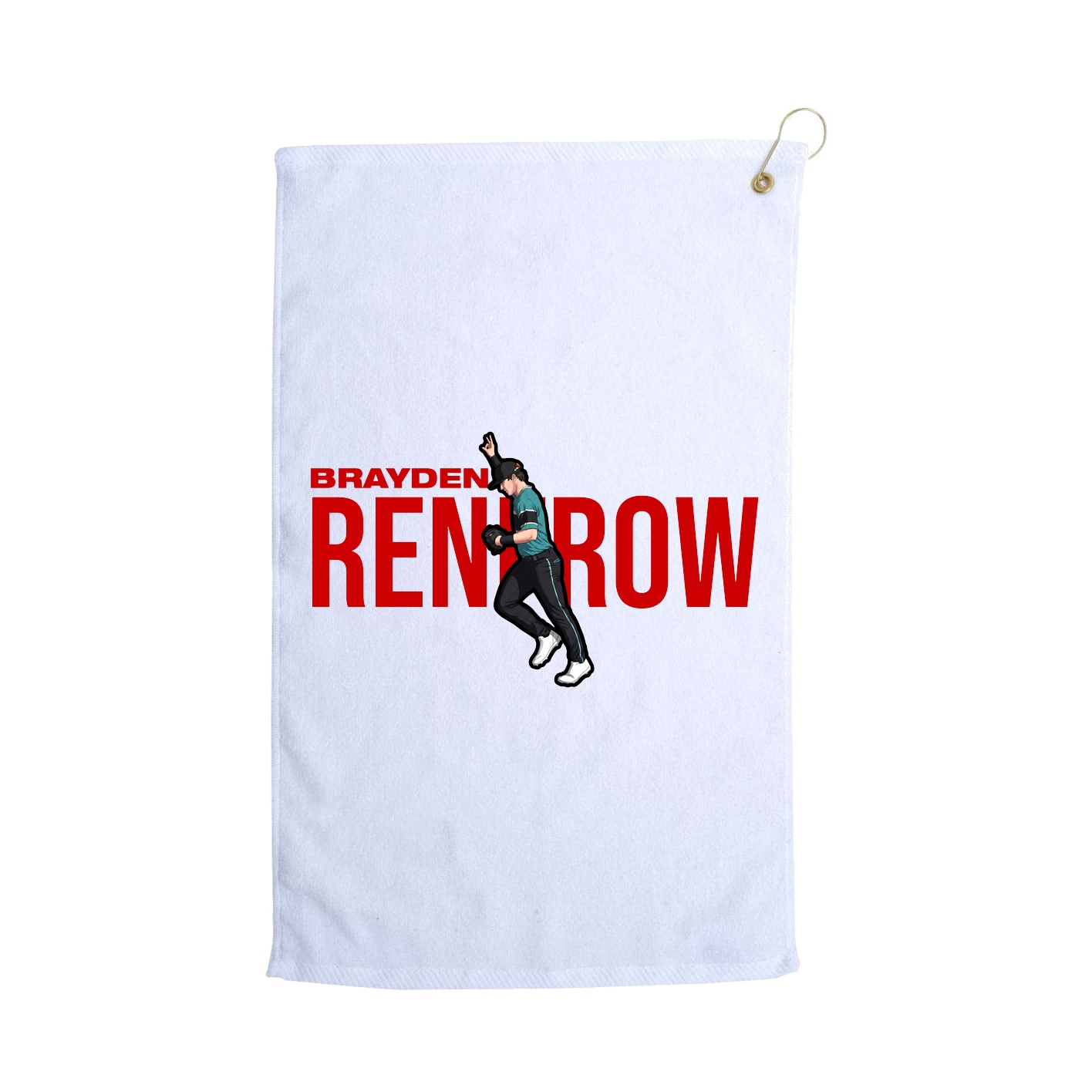 Golf Towel — Player Name in White